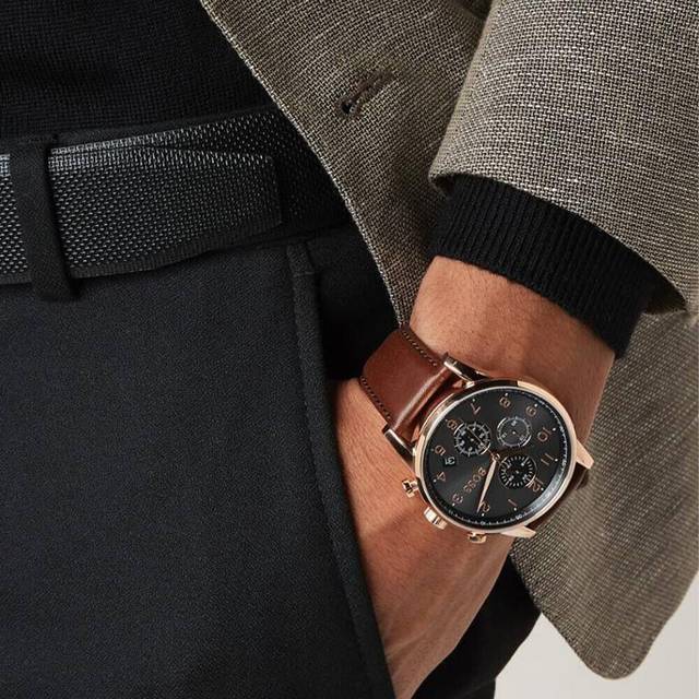 Hugo Boss 1513496 Watch Chronograph Rose Gold Man - Pink