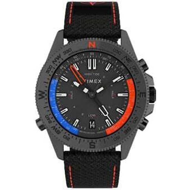 Timex Mens Expedition Blue & Red North Fabric Watch TW2V03900 - Black