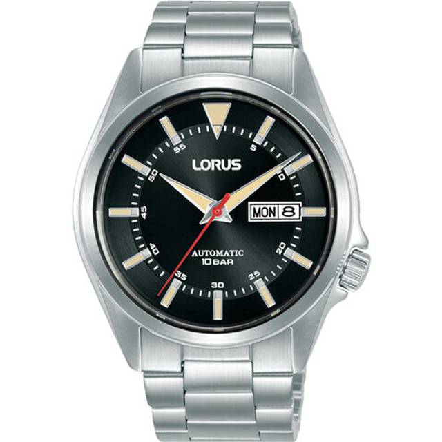 Lorus Silver & Black Automatic Watch RL417BX9