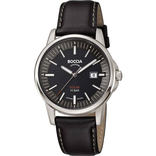 Boccia 3643-02 Herrenuhr Solar Titanium 39mm 10ATM