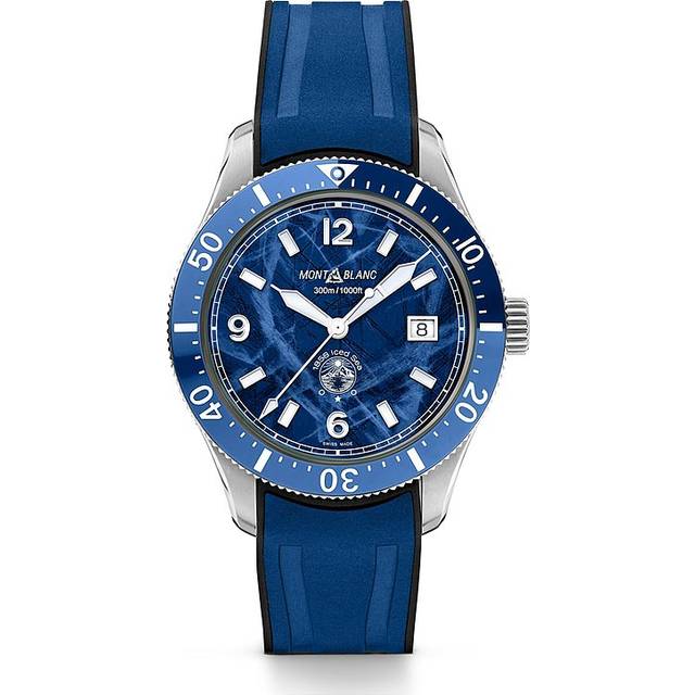 Montblanc Taucheruhr Montblanc 1858 Iced Sea Automatic Date 129370 - silber
