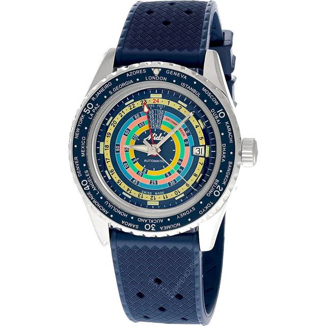MIDO Ocean Star Decompression Worldtimer 40.5MM Men's Watch M026.829.17.041.00 / M0268291704100 - Blue - 40.5 mm