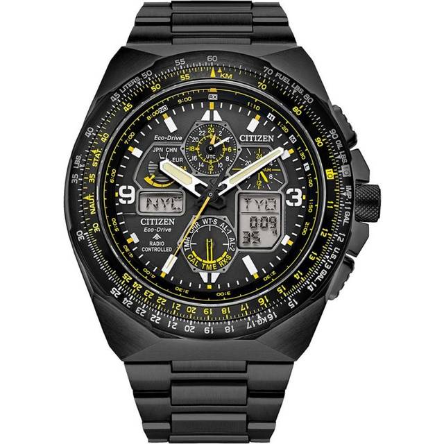 Citizen Promaster Skyhawk A-T Black Dial Chronograph Eco-Drive JY8127-59E 200M Men's Watch black