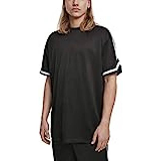 UC Men UC Oversized Stripes Mesh Tee Black / L T-shirt
