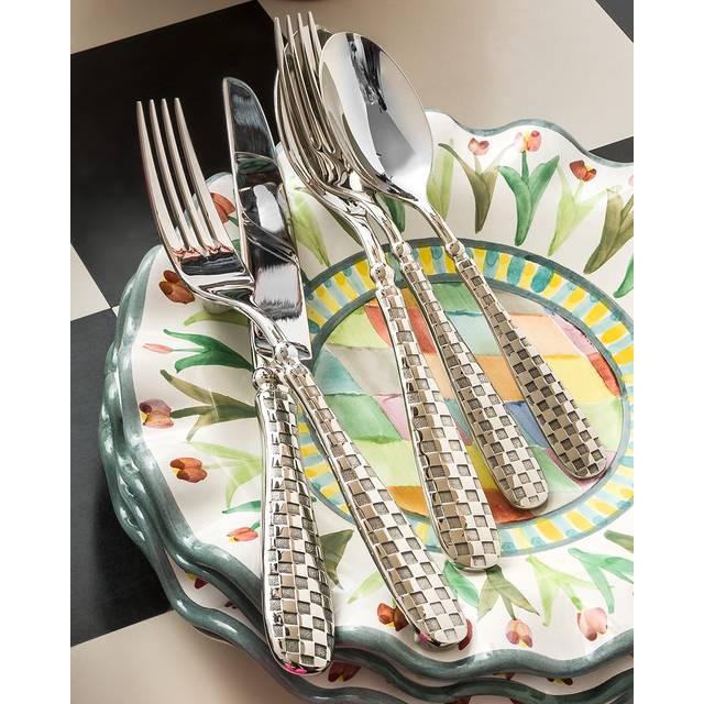 Mackenzie-Childs Courtly Check Flatware 5-Piece Place Setting