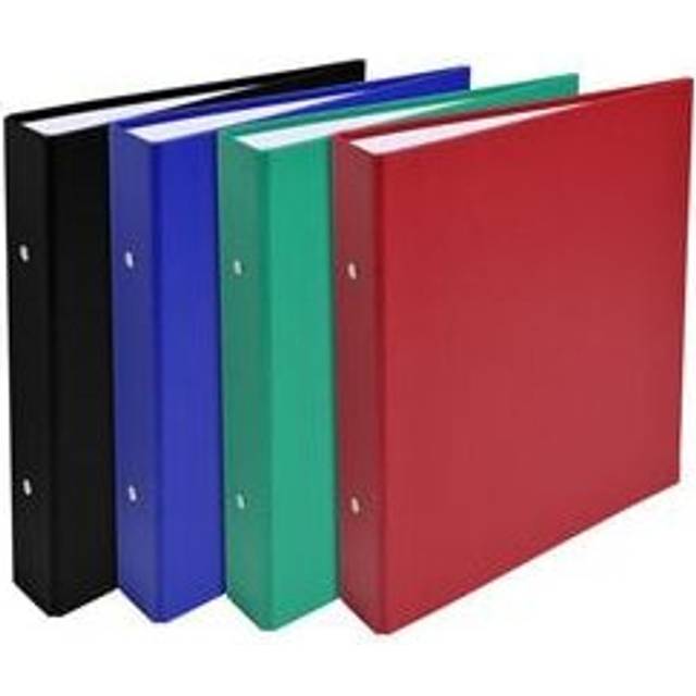 Exacompta Covered Card Ring Binder 2 Rings 25mm A5 Pack of 20 Assorted, none