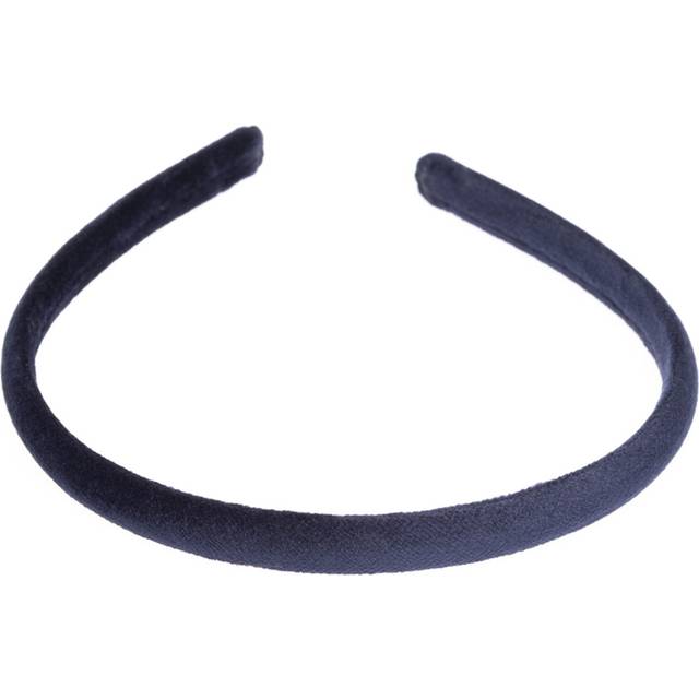 Dark Velvet Hair Band Thin Navy Blue - 1 pcs
