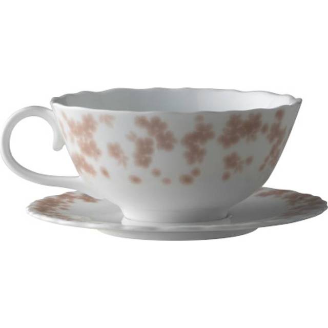 Slåpeblom Teacup 30 cl With Saucer, Pink
