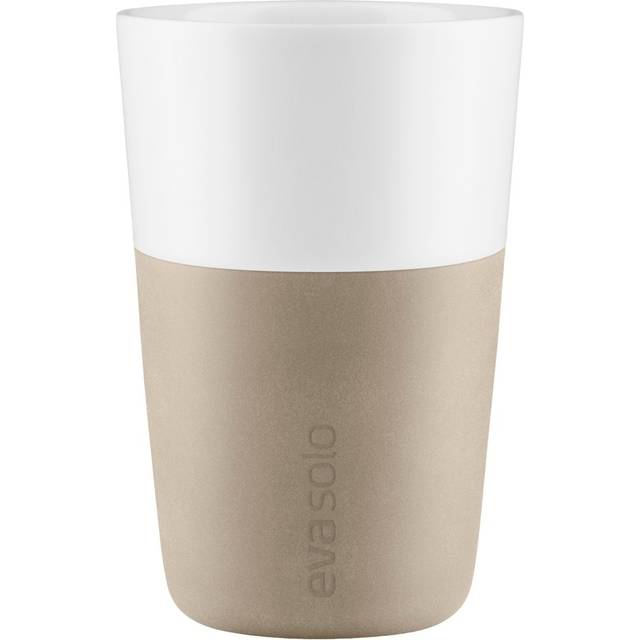 Cafe Latte-mugg 2 st, pearl beige - Pearl beige