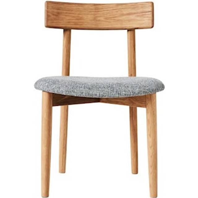 MUUBS - Dining chair - Tetra - Matstol - Nature/Grey - W:50 x D:50.5 x H:76.5 cm