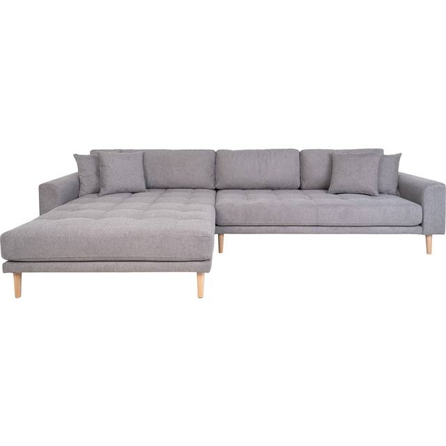 Lido soffa , loungesoffa vänster med 4 kuddar ljusgrå.