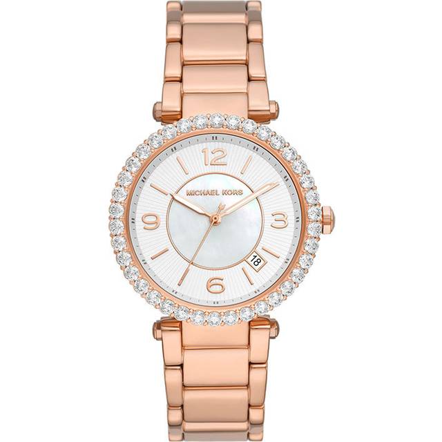 Michael Kors Watches  Ladies&apos; Rose Gold Plated Stone Set Parker W