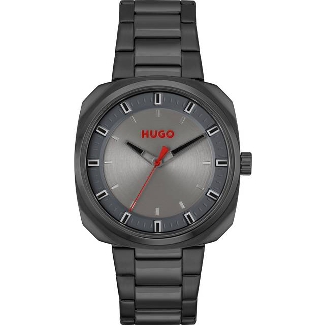 HUGO #SHRILL Men's Grey IP Bracelet Watch