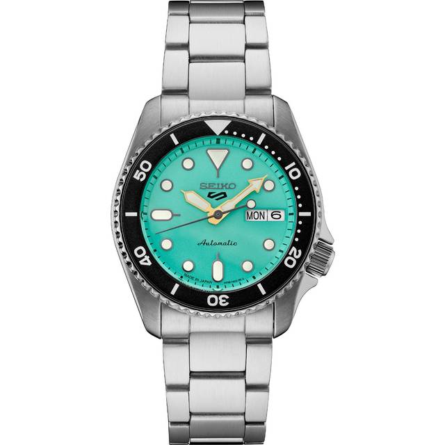 Seiko 5 Sports SKX Style Midi Teal Dial Automatic SRPK33K1 100M Men&#39;s Watch