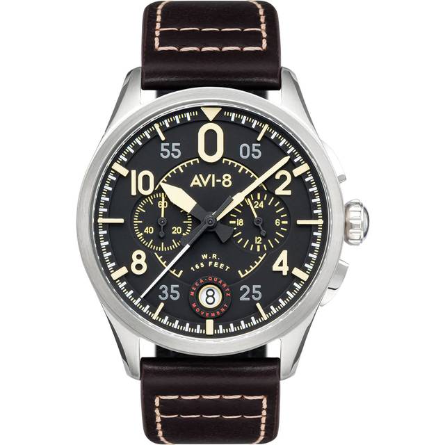 AVI-8 Watch Spitfire Lock Chronograph Midnight Oak - Black
