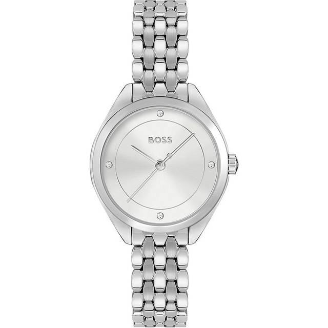 BOSS Mae 1502722 - Dam - 24 mm - Analogt - Quartz - Mineralglas - Silver (24 mm)
