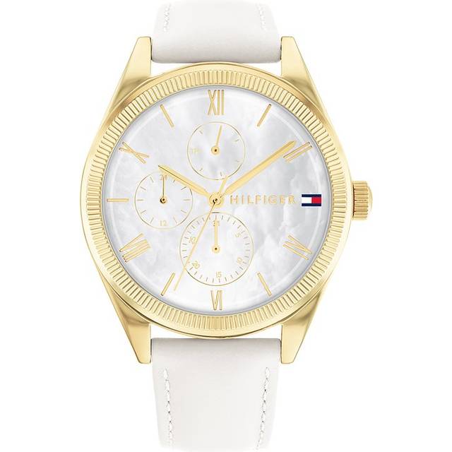 Tommy Hilfiger Ladies' White Leather Strap Watch