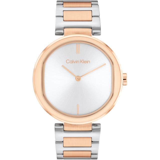 Calvin Klein Ladies' Two Tone Stainless Steel Bracelet Watch