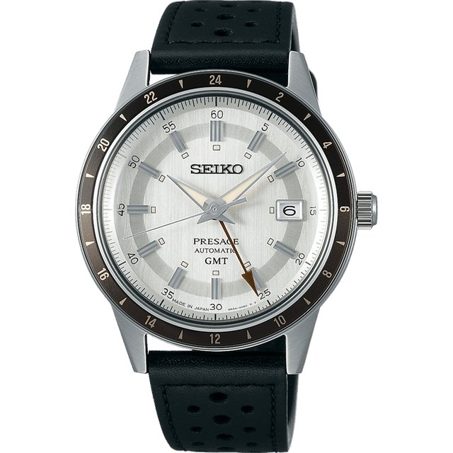 Seiko SSK011J1 Presage GMT Automatik Herrenuhr 41mm 5ATM