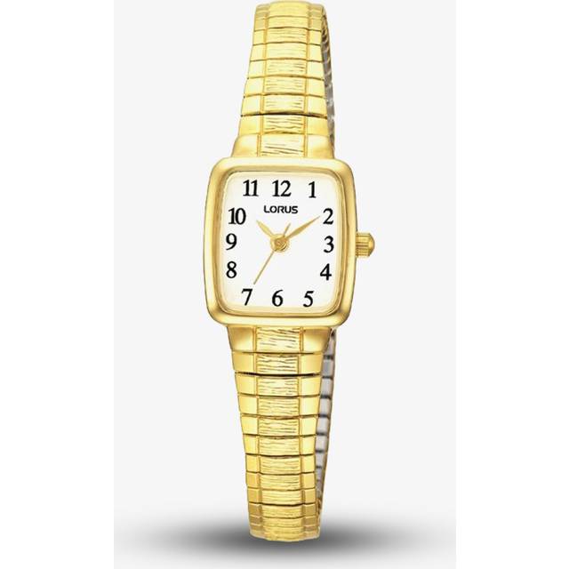 Lorus Heritage Ladies' Square Dial Gold Tone Expander Bracelet Watch