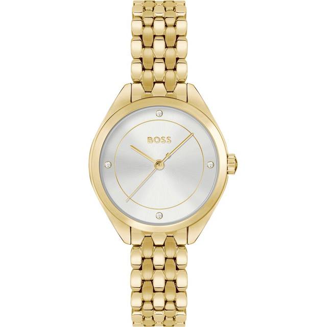 BOSS Ladies MAE Light Yellow Gold Bracelet Watch, Gold, Women