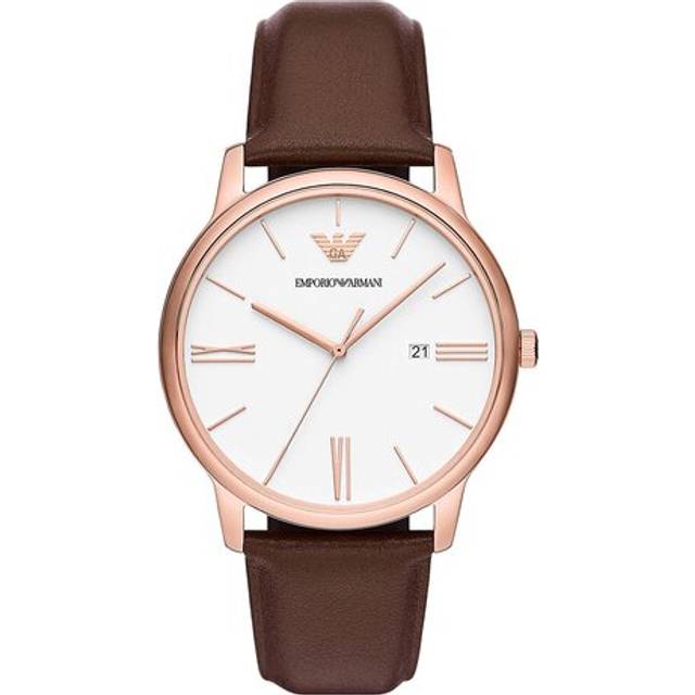Women's Emporio Armani AR11462 White Mother of Pearl Dial Ladies Watch - Silver