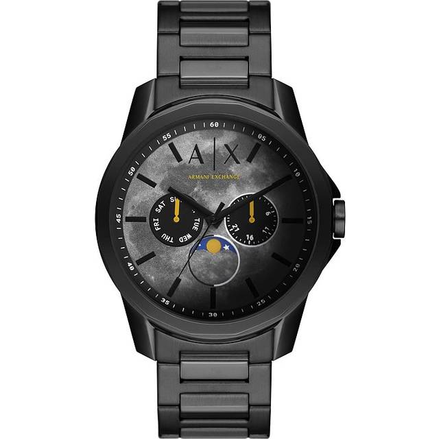 Armani Exchange Banks Mens Black Watch AX1738 Stainless Steel - One Size