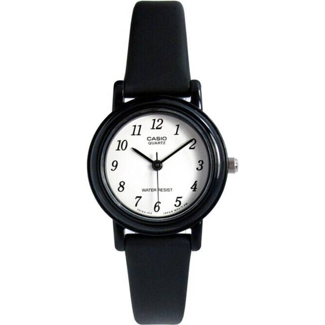 CASIO 19529 LQ-139BM-1B - Damklocka Kvarts Gummi, Vit, rem