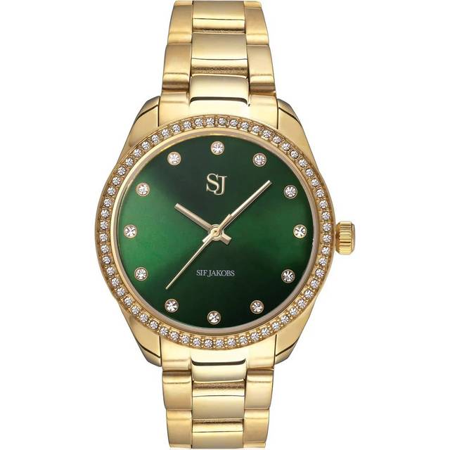 White Zirconia Valeria Watch SJ-W1046-CZ-YG