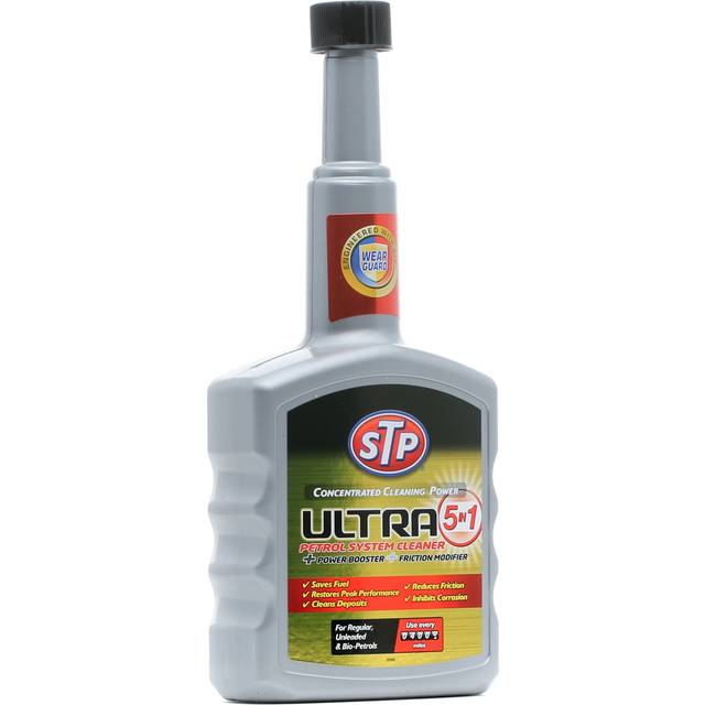 STP Ultra 5 in 1 Petrol System Cleaner, Concentrated Cleaning Power, 400 ml