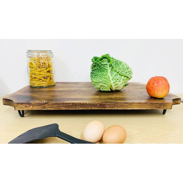 50x30cm wood chopping board on legs strong