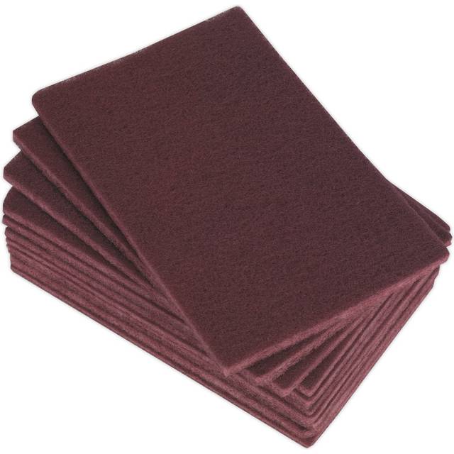 Sealey Abrasive Hand Pads Medium Pack of 10