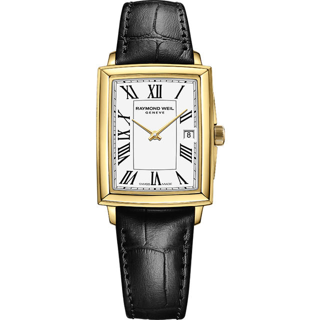 Raymond Weil Women's Toccata 34 Roman Numeral Date Leather Strap Watch