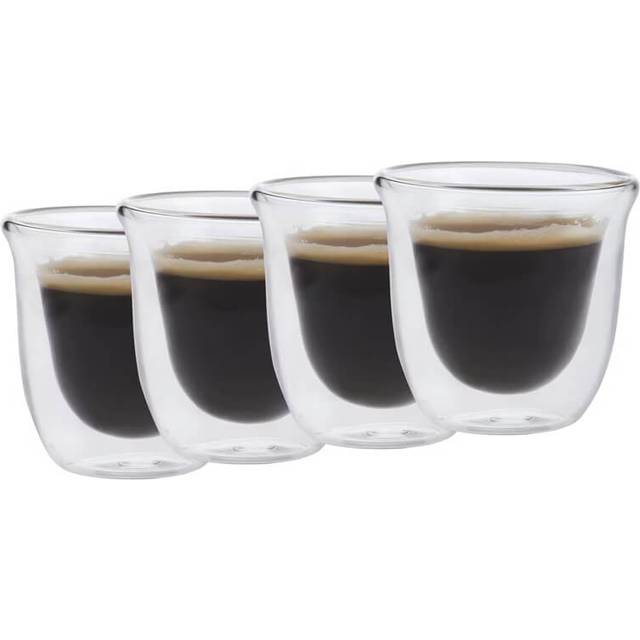 La Cafetière Dubbelväggig Glas 7,5 cl 4 St