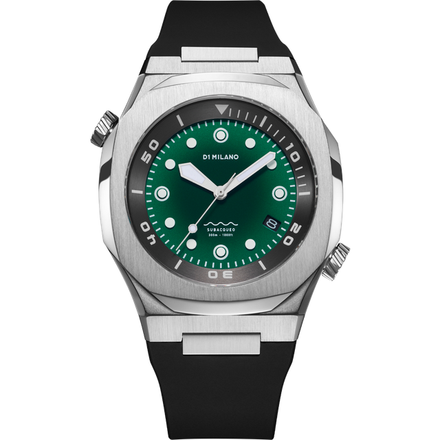 Herrklocka D1 Milano DEEP GREEN (Ø 43,5 mm)