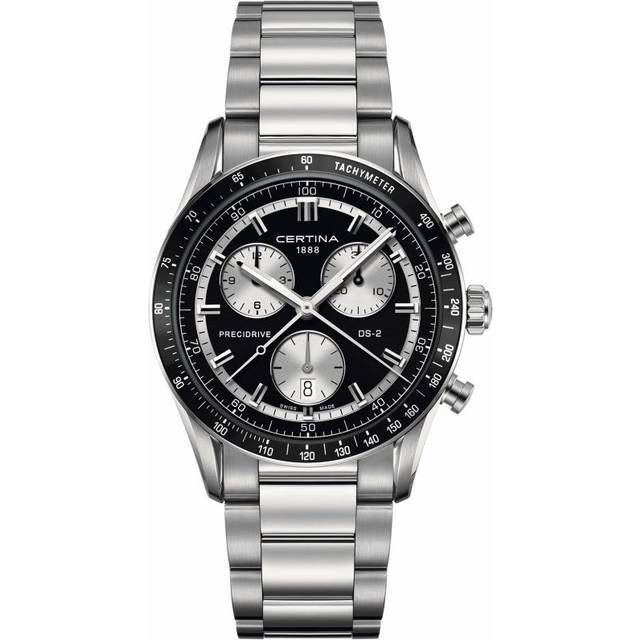 Certina Watch DS-2 Chrono 1/100 Sec Quartz - Black