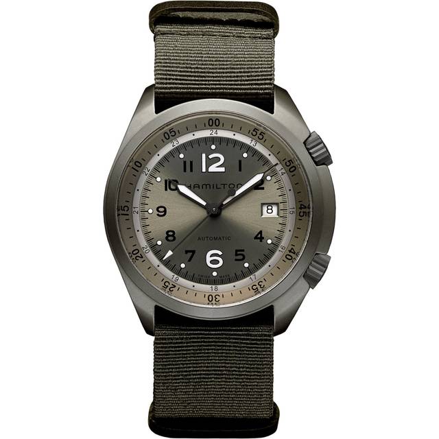 Hamilton Watch Khaki Aviation Pilot Pioneer Aluminum - Green