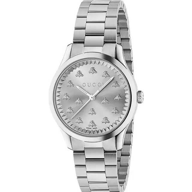 Gucci YA1265031 G-Timeless Silver Dial Ladies Watch