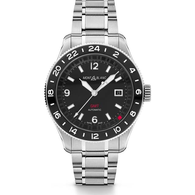 Montblanc Herrenuhr GMT 129615 - silber