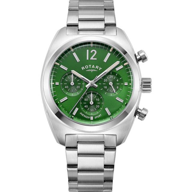 Rotary Avenger Sport Green Chronograph Watch GB05485/24 - Silver