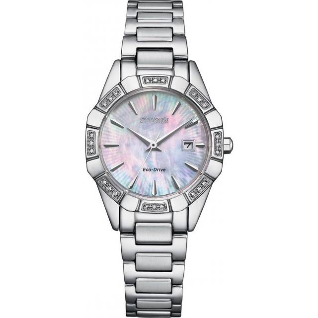 Citizen Ladies Eco 28mm Mother Of Pearl Dial Watch EW2650-51D - Mother of Pearl