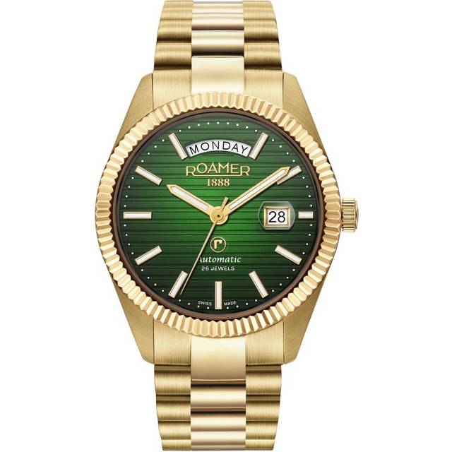 Roamer 981666 48 75 50 Primeline Daydate II Automatic Bracelet Watch - W60203
