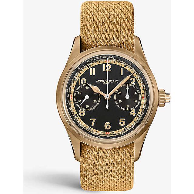 Montblanc Mens Champagne 118222 1858 Automatic Limited Edition Bronze Watch 40mm - CHAMPAGNE