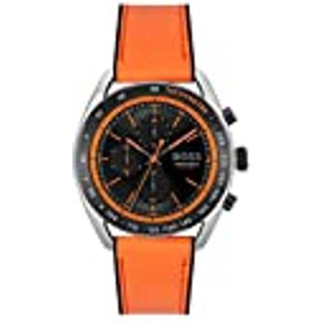 Boss Watches Men&apos;s Orange Rubber Center Court Watch