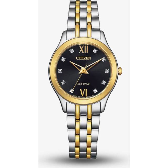 Citizen Silhouette Diamond Ladies' Two Tone Bracelet Watch