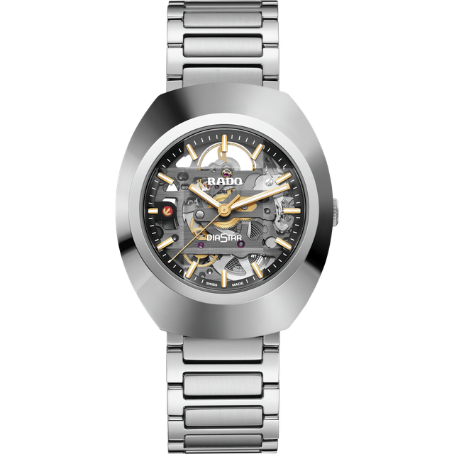 Rado Mens Diastar Skeleton Watch R12162153 - Silver
