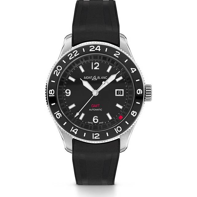 Montblanc Mens 1858 GMT Black Dial Watch 129766