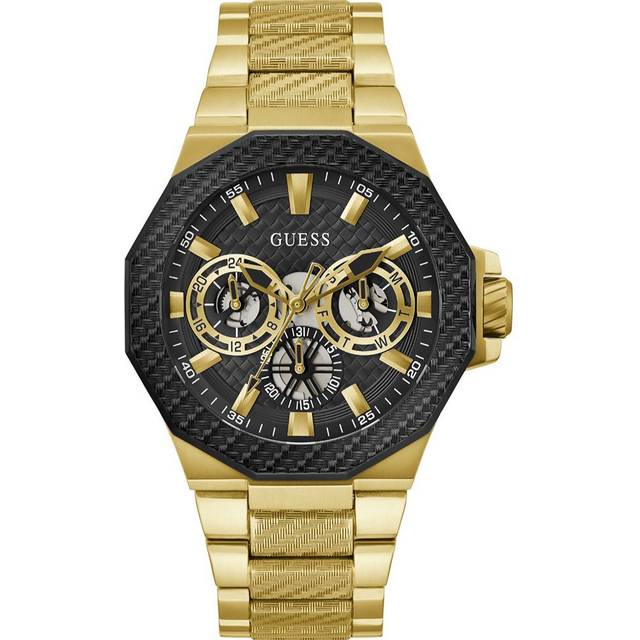 Guess Indy Men's Gold Tone Stainless Steel Bracelet Watch