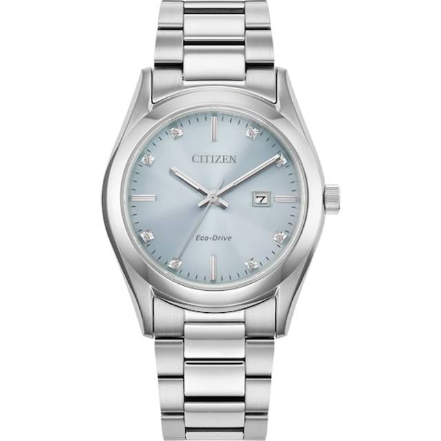 Citizen Diamond Ladies' Eco-Drive Pink Dial Two Tone Bracelet Watch