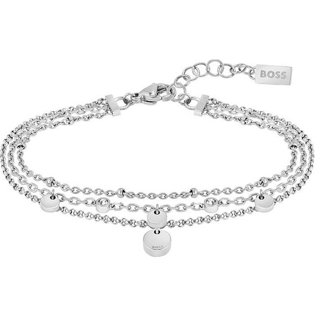 BOSS Smycken dam IRIS kollektion kedja armband rostfritt stål - 1580331, En storlek, Rostfritt stål, Ingen ädelsten